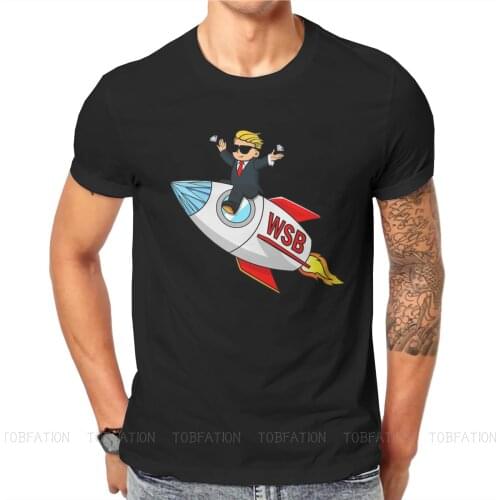 Hands Classic Wallstreetbets Stock and Option Trading Tshirt Alternative Punk T shirt Tops Homme Pure Cotton Fashion Tees Tops