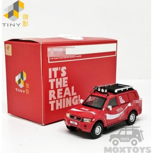 Tiny 1:64 Mitsubishi Pajero Red 2003 Diecast Model Car