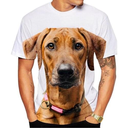 CLOOCL Dog Printed Mens T-shirts Husky Puppies DIY Tops Harajuku Personality Customized Outfits Unisex Clothing Oversized S-7XL