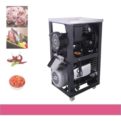 Electric Meat Grinder Fission Minced Chicken Shelf Broken Bones Machine Grind Pepper Enema 2.2 KW