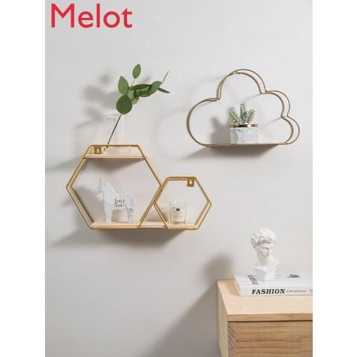 Wall Shelf Creative Iron Cloud Decoration Shelf Wall Hanging Room Decoration Wall Decorations Ledge
