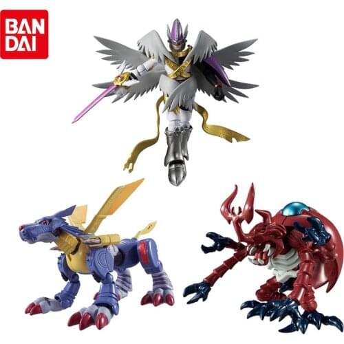 BANDAI Genuine EX CASHAPON Digimon Adventure SHODO 2 Holy Angemon MetalGarurumon Limited Anime Figures Model Toys Kids Gifts