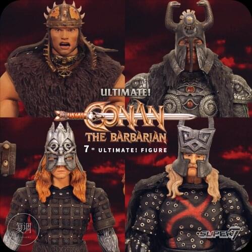 Original Super7 Conan the Barbarian THULSA REXOR THOGRIM 1/12 Scale Action Figure Toy Doll Brinquedos Figurals Model Gift