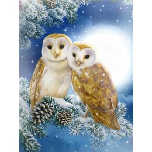 Couple birds owls diamond painting full lovers rhinestone embroidery picture mosaic sticker diamond tapestry poster wall paper