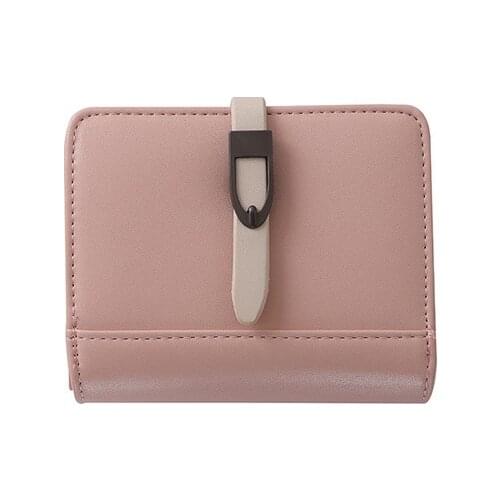 Simple Fresh Leather Wallet female Korean Fashion Wallet bag Small purses for women coins and cards 2021 porte feuilles femme