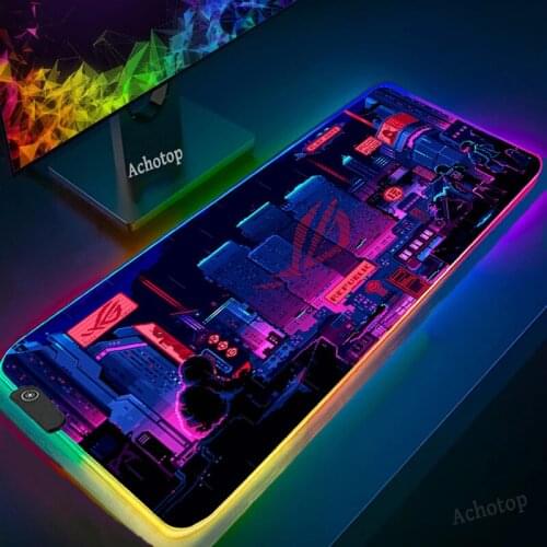 RGB Pink 800x300 ASUS Rubber Large Gaming Mouse Pad XXL XL Computer Gamer Keyboard Mouse Mat Desk Mousepad for Desk Pad PC Gamer