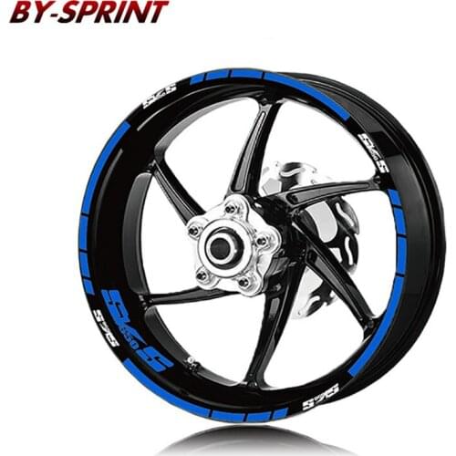 For SUZUKI SV650S SV 650S sv650s Motorcycle Tire Logo Stickers Stripes Reflective Waterproof Wheel Decorative Decal Stickers
