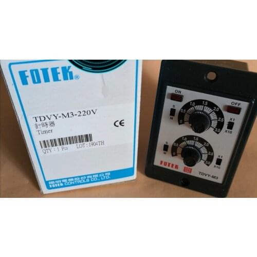 Taiwan new original FOTEK multi-range double-tuning timer TDVY-M3-220V