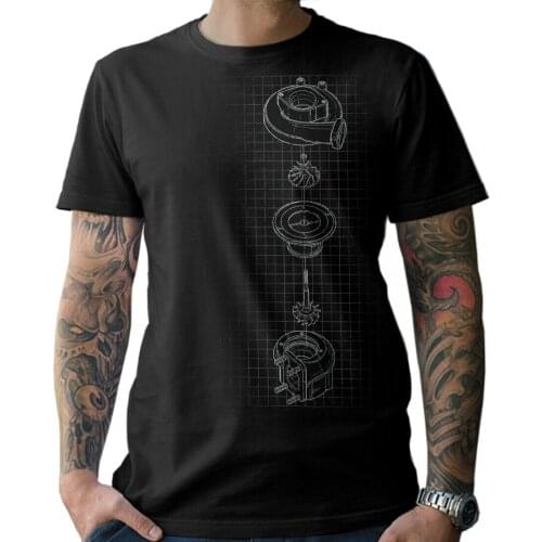 Turbocharger Screwdriver Boost Car Freak Blueprint Tuning Race T-Shirt Summer Cotton Short Sleeve O-Neck Mens T Shirt New S-3XL