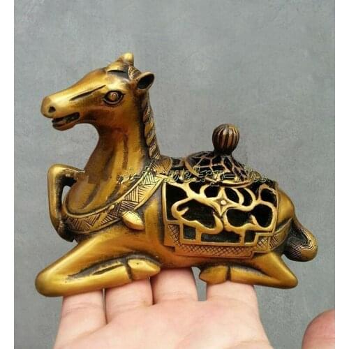 COLLECTABLES DYNASTY OLD CHINESE COPPER STATUE UNIQUE INCENSE BURNER