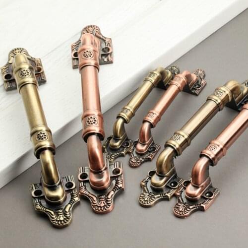 An+ Vintage Door Handles Antique Knobs Bronze Handles for Kitchen Door Cabinets Cupboard Handles Furniture Hardware