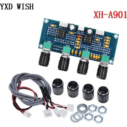 XH-A901 NE5532 Tone Board Pre-amp With treble bass volume adjustment pre-amplifier Tone Controller For amplifier Board Diy Kit