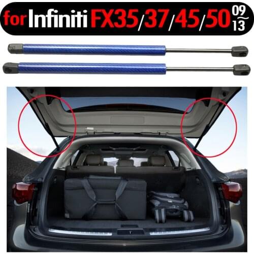 2pcs Auto Rear Door Trunk liftgate Gas Charged Struts Lift Support For Infiniti FX35 FX37 FX45 FX50 2009-2013 and 2009-2017 QX70