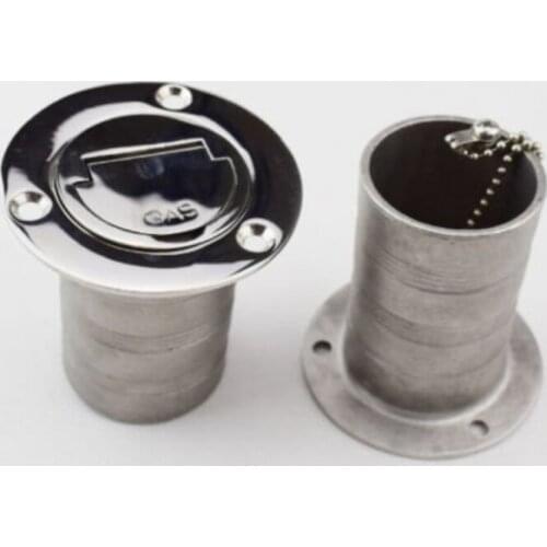 2PCS Boat Deck Fill / Filler Keyless Cap 2"- Gas Marine Stainless Steel Durable
