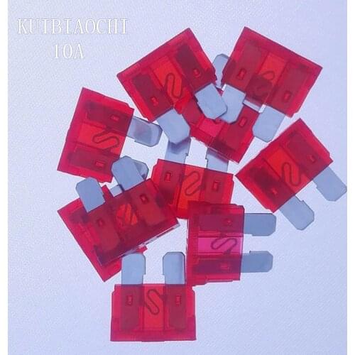 50pcs/lot Medium Car Fuse 10A Auto Car Motorcycle Automotive FUSES APM ATM 10A,Medium Blade Fuse