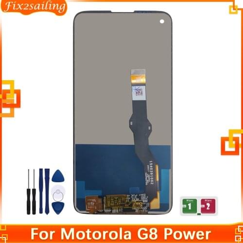 6.4"Original New For Motorola Moto G8 Power Lcd Screen Display Touch Glass Digitizer Assembly G8Power XT-2041-1 LCD 100% Tested