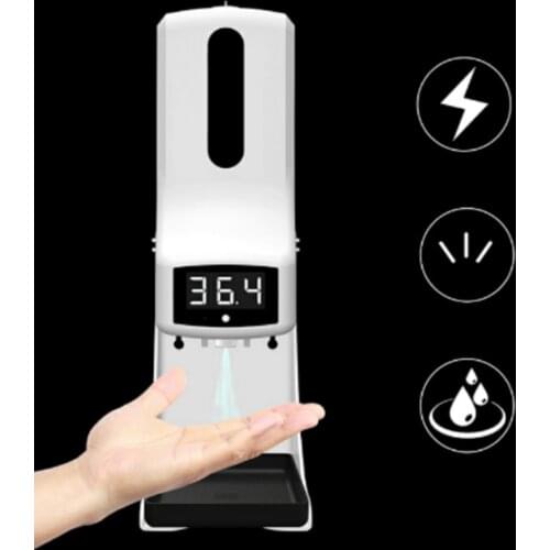 Automatic Induction Soap Dispenser Wall-mounted Thermometer Disinfection Spray Touchless Hand Sanitizer Non-Touch