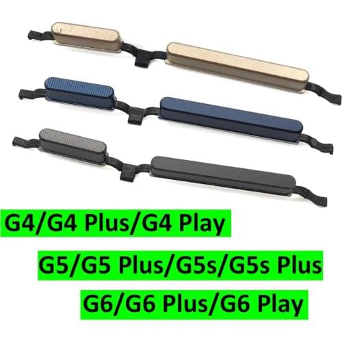 Side Key Power Button + Volume Button Flex Cable Replacement Parts For Moto G6 Play G4 G5 G5S G6 Plus