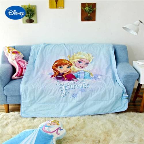 Disney Frozen Elsa and Anna Printed Summer Quilts Comforters 100% cotton Bedding 120*150cm Child Baby Crib Girls Cot Bed Decor