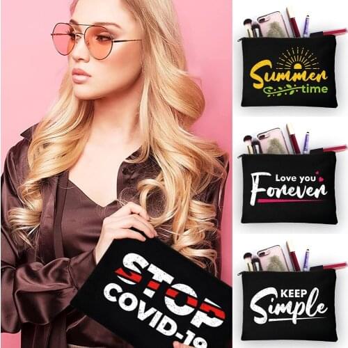 Travel Girl Makeup Bag Women Cosmetic Bag Harajuku Style Toiletries Female Storage Make Up Cases Pencil Bag Wallet Case