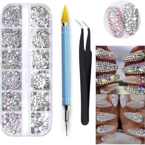 Dotting Tool Diamond Painting Pen DIY NailArt Tool 3Pcs Two Heads DIY Nail Art Rod Dotting Painting Crayon Pen Manicure Tool Kit