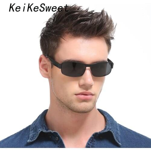 KeiKeSweet Fashion Polarized Luxury Designer Sunglasses Men Rays Outdoor UV400 Vintage Summer Eyewear Shades Party Sun Glasses