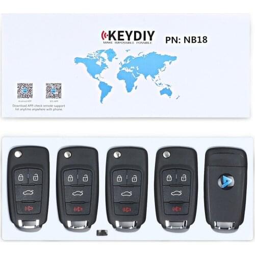 KEYECU 5x Multi-functional Universal Remote NB-Series for KD900 KD900+ URG200, KEYDIY Remote for NB18 (all functions in one key)