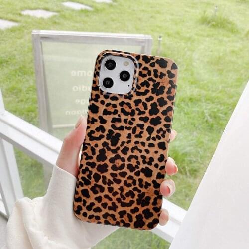 Leopard Case for iPhone 11 Pro Max 6.5 Inch, Womens Phone Skin Stylish Soft TPU Super Slim Cheetah Back Cover Rubber Gel