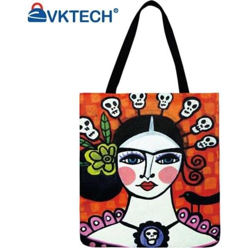 Cartoon girl Shoulder Shopping Bag Casual Ladies Large Capacity Tote Handbags