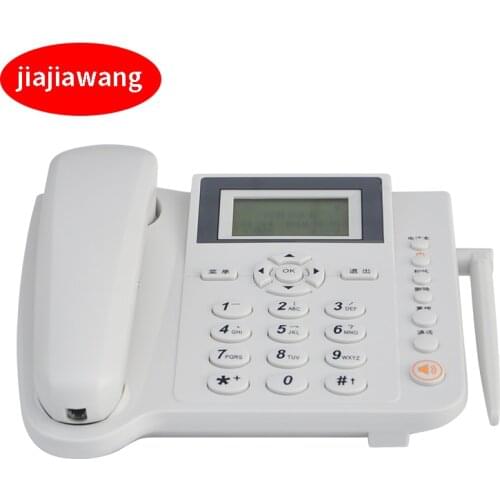 GSM SIM Card Desktop Wireless Phone Home Landline Telephone Wall Mount With FM Radio Fixed Radiotelephone Wired Phone Home Black
