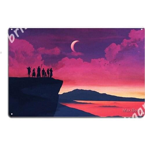 Mighty Nein Landscape Metal Signs Club Home Garage Club Designing Garage Decoration Tin sign Posters