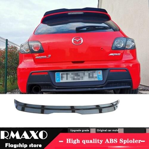 For Mazda 3 Spoiler 2006-2013 Mazda 3 Hatchback spoiler universal TYS ABS Car Rear Wing Color Rear Spoiler