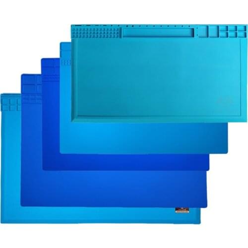 OSS TEAM Available Five Specification Thermal insulation Silicone Pad Mobile Phone Maintenance Platform BGA Soldering Repair Pad