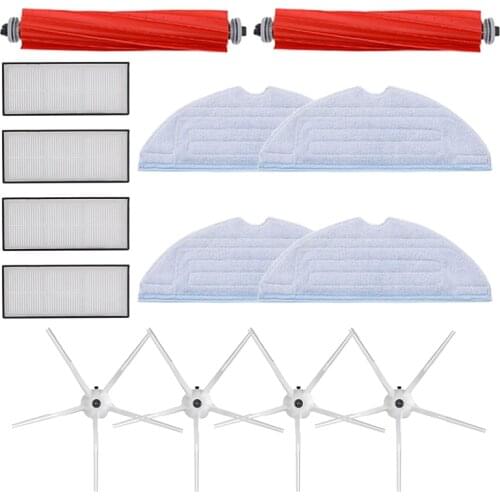 HOT！-Main Roll Brush Mop Rag Hepa Filter Side Brush for Xiaomi Roborock S7 T7S Plus Vacuum Cleaner Spare Parts Accessories