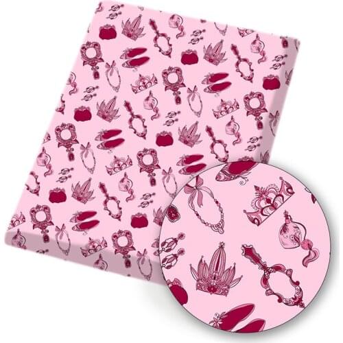 Polyester Cotton Cloth Fabric By The Yard Dress For Princess Printed Cartoon Fabric Sheet DIY Bag Craft Sewing Supplies 45*145cm