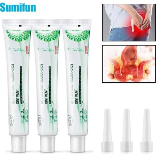 1/2/3PCS Herbal Hemorrhoid Treatment Cream Chinese Traditional Pile Cream Internal and External Hemorrhoids Pain Relief Ointment