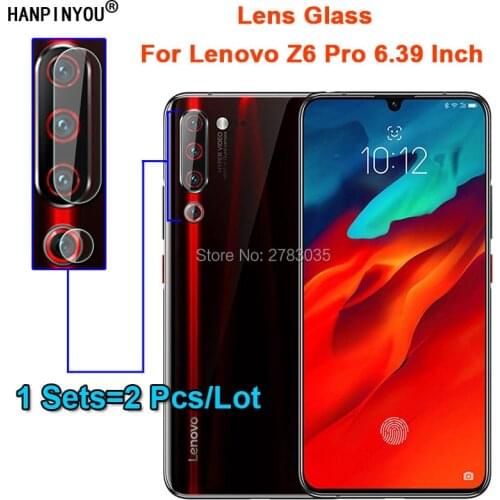 1 Set=2 Pcs/Lot For Lenovo Z6 Pro 6.39" Clear Slim Back Camera Lens Protector Cover Tempered Glass Film