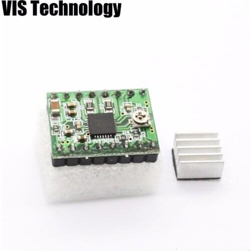 1pc 3D printer Stepper Driver A4988 stepper motor driver Module with Heatsink for Arduino RepRap 3D printer