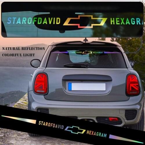 1pcs Car Reflective Laser Vinyl Sticker Decals Car Styling For Chevrolet Cruze Lacetti Niva Aveo T250 Cobalt Captiva Trax Malibu