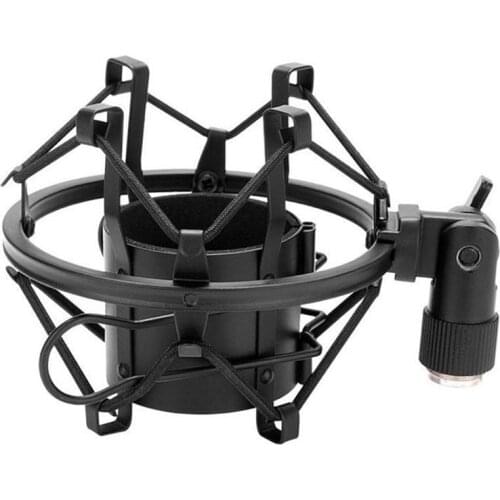 1 pc Professional Microphone Shock Mount Locking Knob Studio Condenser Recording Holder Reduce Clip Noise Spider Mic Broadc E4R8
