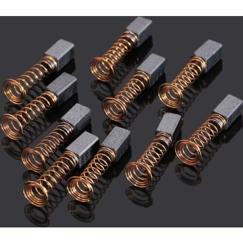 20pcs/10Pairs Carbon Brush Spare Parts for Generic Electric Motor Power Tools 5x5x8mm Mini Drill Dremel Rotary Tool Accessories
