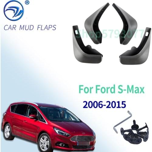 4x Molded Mud Flaps For Ford S-Max 2006 - 2015 Mudflaps Splash Guards Mudguards 2007 2008 2009 2010 2011 2012 2013 2014