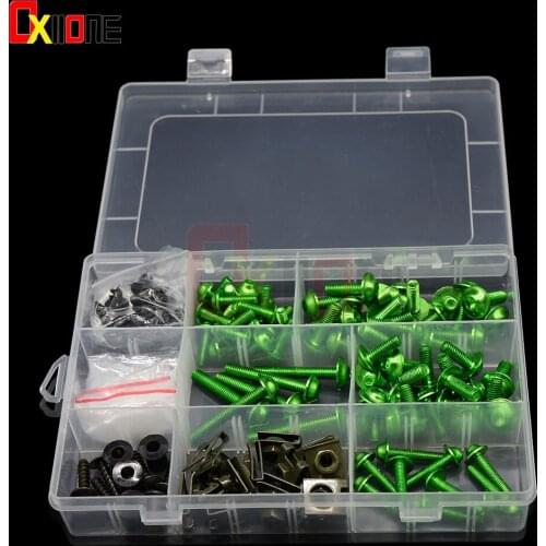 Aluminium Universal Motorcycle Fairing Bolts Windscreen Screw Nuts For Voyager ZZR1100D ZZR1200 ZZR1400