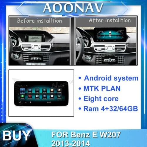 2din android car radio multimedia player for-Benz E W207 2013-2014 car stereo autoradio touch screen GPS navigation head unit
