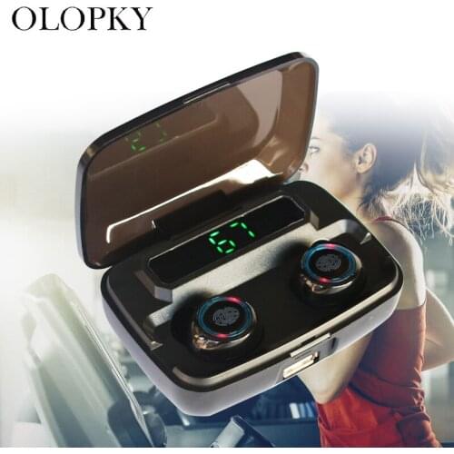 Wireless Headphones TWS Bluetooth Earphone HiFi IPX7 Waterproof Earbuds Touch Control Headset For Sports /Game For iOS/Android