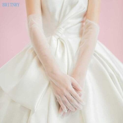 BRITNRY Fingerless Bridal Gloves
