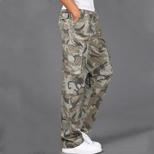 Summer Fashion Men Pants Camouflage Casual Cotton Pants Straight Joggers Homme Plus Size 5xl 6xl Flat Trousers for Men Clothing