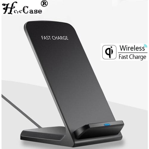 Quick Wireless Charger for iPhone X Xs Max Qi Charger Fast Charging Stand for Samsung Note 9 S8 Plus Wireless Receiver Adapter
