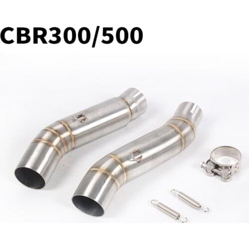 Cbr500 CBR 500R CBR300 motorcycle exhaust contact middle pipe connector for HONDA CBR500R CBR 300 CBR300 2012 to 2015