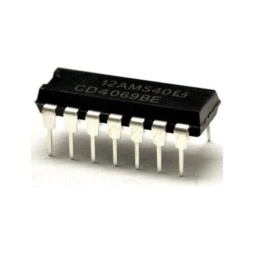 CD4069 CD4069BE DIP-14 CMOS six gate line new original authentic